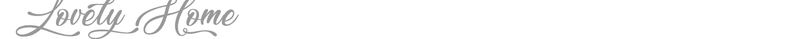 Lovely Home font preview